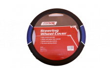 Image for BLACK/BLUE VENTED GRIP STEERING WHEEL COVER
