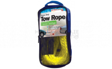 Image for 3 TONNE 3.5M YELLOW HD BRAIDED TOW ROPE WITH 2 METAL S HOOKS