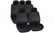 Image for ALABAMA SEAT COVER SET -BLACK/RED