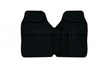 Image for 4 PIECE BLACK VELOUR MAT SET WITH BLACK BIND