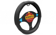 Image for BLACK (XTRA GRIP) STEERING WHEEL COVER 37-39CM