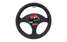 Image for STEERING WHEEL COVER - MATT BLACK