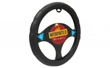 Image for BLACK COMFORT GRIP STEERING WHEEL COVER 37-39CM