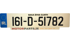 Image for Motorparts Number Plate - Lipped with Logo