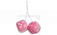 Image for Fuzzy dice pink
