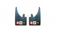Image for MUD FLAPS (PAIR) GM (RED/YEL/BLU/WHT)