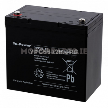 Image for YPC Series- Valve Regulated Lead Acid Battery- 12 Volt- 55Ah- 229 x 138 x 205mm YPC55-12H