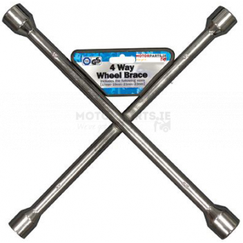 Image for 4 WAY CROSS WRENCH 17MM-19MM-21MM-23MM