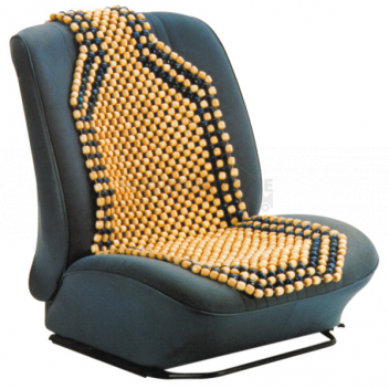 Image for WOODEN BEAD SEAT COVER ****