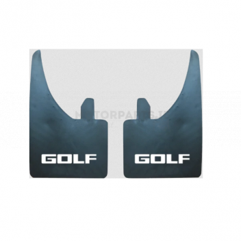 Image for MUD FLAPS (PAIR) GOLF (WHITE)