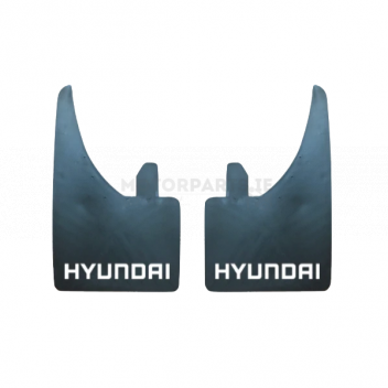 Image for MUD FLAPS (PAIR) HYUNDAI (WHITE)