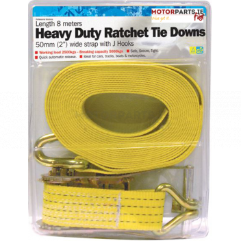 Image for 8 METRE H. DUTY COMMERCIAL RATCHET TIE DOWN(50MM WIDE)