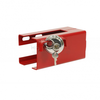 Image for 110 X 110 COUPLING LOCK RED COLOUR PLATED