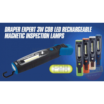Image for DRAPER EXPERT RECHARGEABLE COB LED INSP. LAMP GREEN