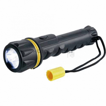 Image for RING 3 LED SMALL RUBBER TORCH AA BATTERIES
