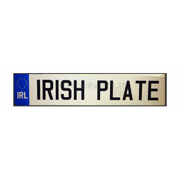 Image for Single Legal Standard Number Plate