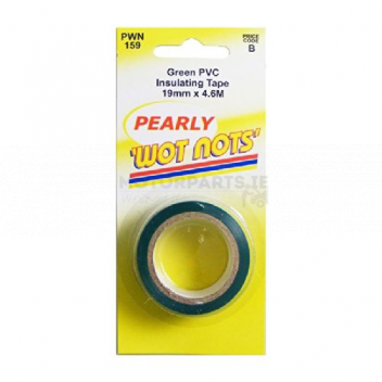 Image for TAPE INSULATING PVC GREEN 19MM