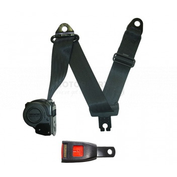 Image for AUTOMATIC SEAT LOOPED BELT-4 POINT WITH 10CM BUCKLE METAL STALK