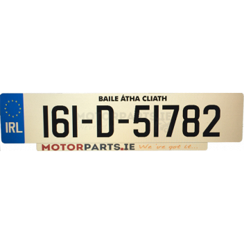 Image for Motorparts Number Plate - Lipped with Logo