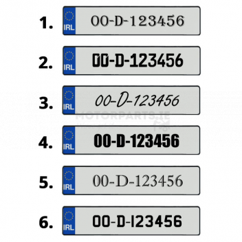 Image for Custom Number Plate - Just Add your Numbers