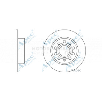 Audi A3 Rear Brake Solid Discs /& Pads 2003-1.6 1.8 1.8 1.9 2.0 TDI FSI TFSI