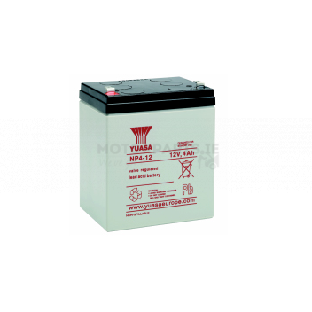 Image for NP Series- 4.0 Ah 12v- Valve Regulated Lead-Acid Battery-  90 x 70 x 106mm NP4-12