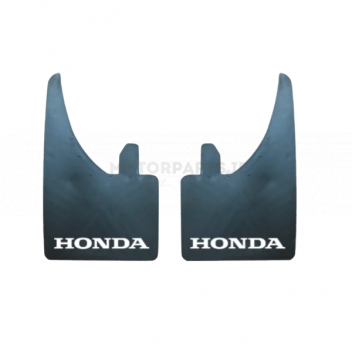 Image for MUD FLAPS (PAIR) HONDA (WHITE)