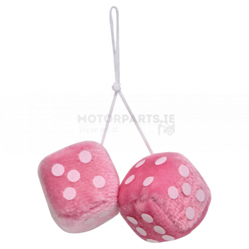 Image for Fuzzy dice pink