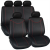 Image for ALABAMA SEAT COVER SET -BLACK/RED