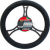 Image for STEERING WHEEL COVER BLACK SUEDE LOOK