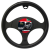 Image for STEERING WHEEL COVER - LEATHER LOOK - BLACK