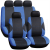 Image for ARKANSAS SEAT COVER SET -BLACK/BLUE