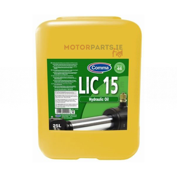 COMMA LIC 15 ISO VG 46 HYDRAULIC OIL 25LTR Motorparts
