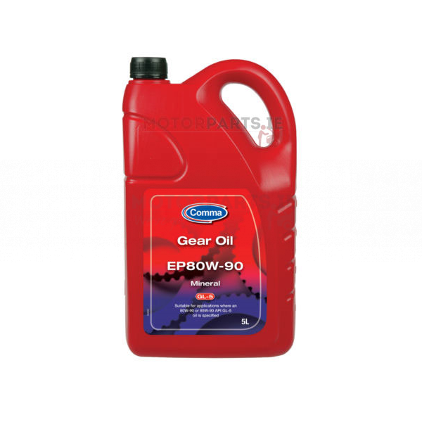 COMMA GEAR OIL EP80W90 GL5 5LTR image