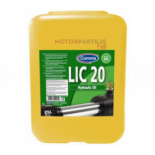 COMMA LIC 20 ISO VG 68 HYDRAULIC OIL 25LTR Motorparts